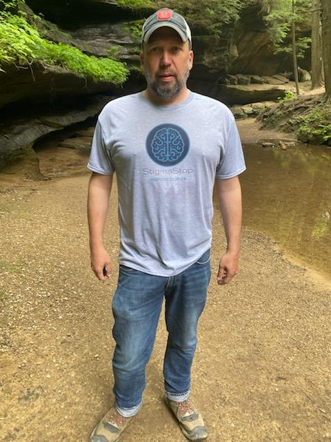 DSM Codes Awareness T-Shirt – Stigma logo - White/Grey