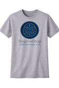 Short Sleeve Custom Grey T-shirt with StigmaStop logo
