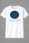 DSM Codes Awareness T-Shirt – Stigma logo - White/Grey